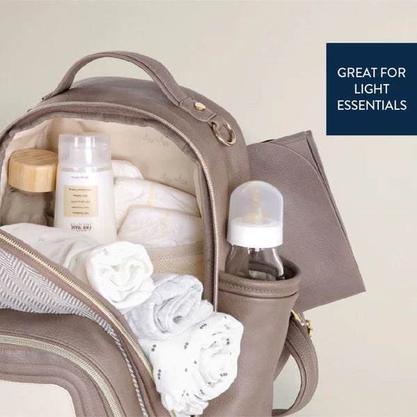 Itzy Mini Plus™ Diaper Bag-Vanilla Latte