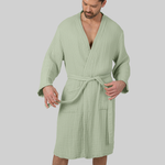 Muslin Bathrobe, Sage