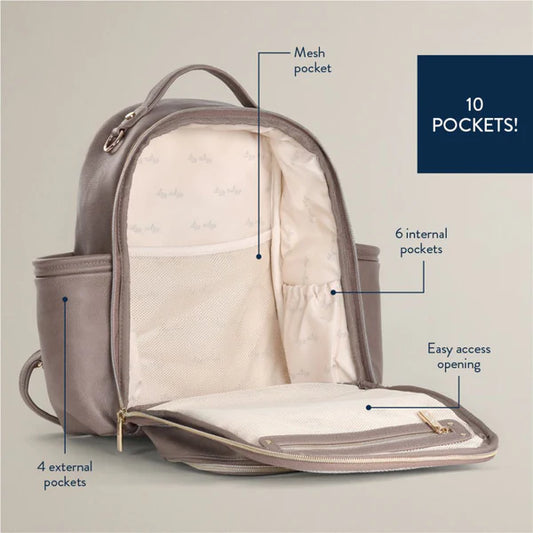 Itzy Mini Plus™ Diaper Bag-Vanilla Latte