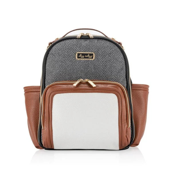 Itzy Mini Plus™ Diaper Bag- Coffee and Cream