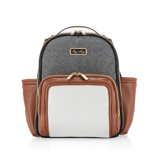Itzy Mini Plus™ Diaper Bag- Coffee and Cream