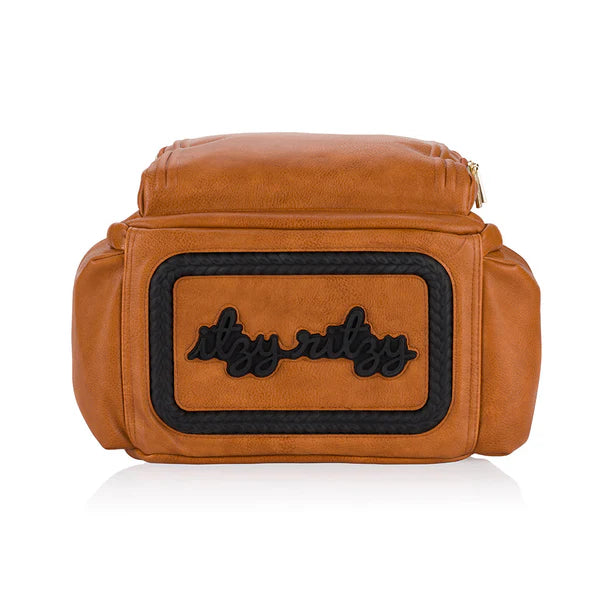 Boss Plus™ Large Diaper Bag Backpack-Cognac